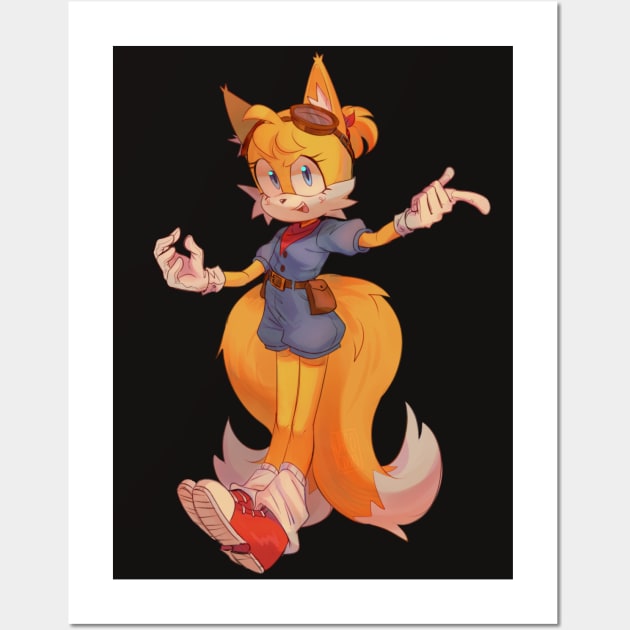 Tails the fox Genderbend Wall Art by Jacocoon